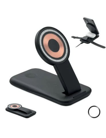 PENDOLESS Chargeur sans fil 3 en 1 15W Couleurs : noir