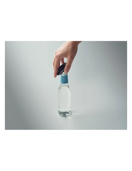 DOSENUNO Support téléphone décapsuleur Matières : ABS Couleurs : noir accessoire événementiel unique