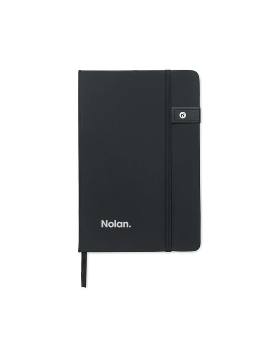 USBNOTE Carnet A5 avec USB intégrée Matières : papier recyclé Couleurs : noir cadeau entreprise pas cher