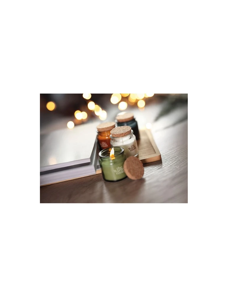 VALO Bougie en cire végétale 70 gr Matières : verre Couleurs : beige accessoire événementiel unique