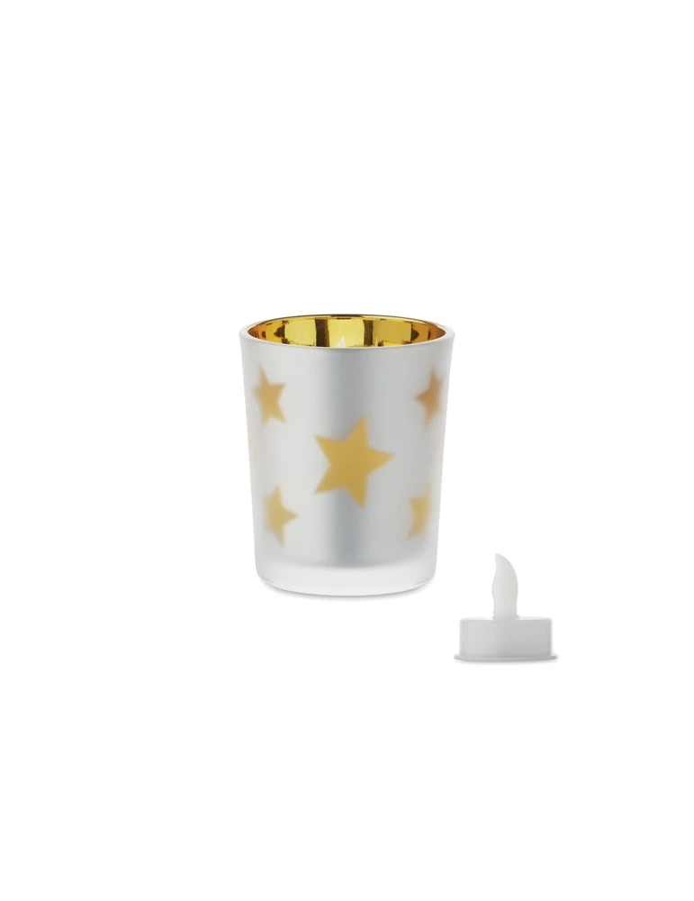 LANDLE Bougie LED Matières : verre Couleurs : doré