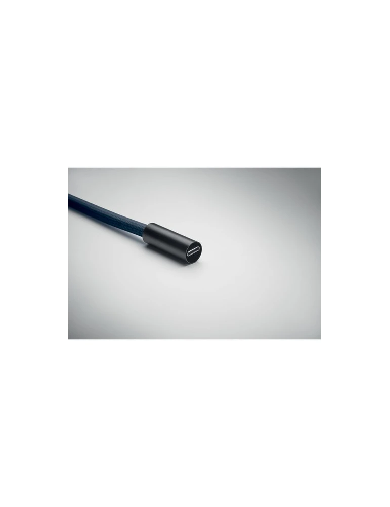 COCHARGE Cordon de charge 60W Matières : PET Couleurs : bleu marine goodies publicitaire événementiel