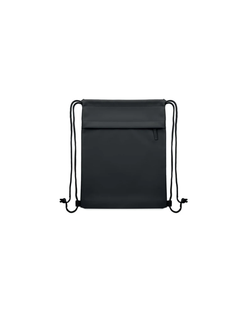 BANGKOK BAG Sac à cordon en 600D RPET Couleurs : noir cadeau collaborateur premium