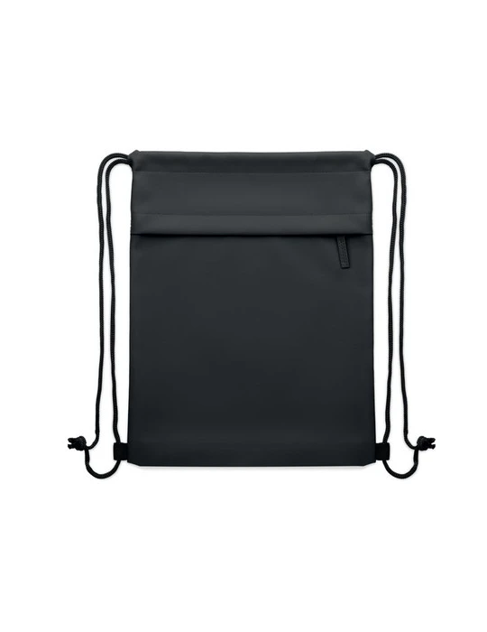 BANGKOK BAG Sac à cordon en 600D RPET Couleurs : noir cadeau collaborateur premium