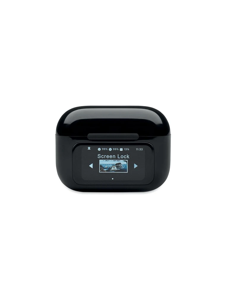 SILENCIO Ecouteurs TWS en ABS Couleurs : noir cadeau entreprise pas cher