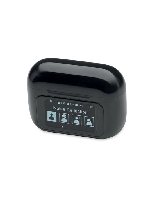 SILENCIO Ecouteurs TWS en ABS Couleurs : noir impression haute définition