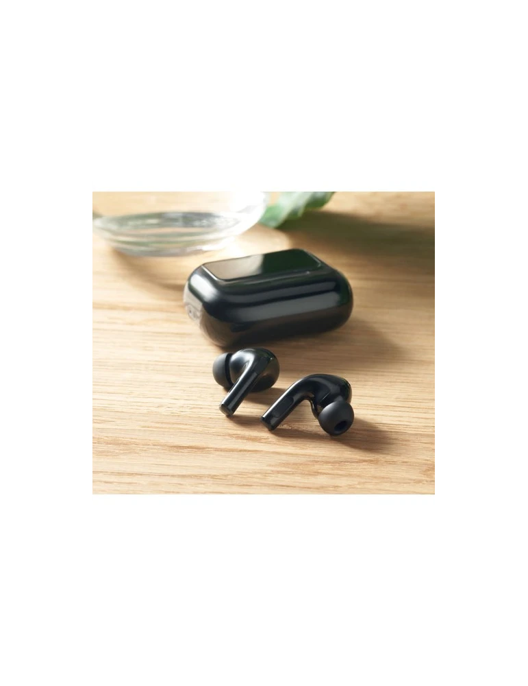 SILENCIO Ecouteurs TWS en ABS Couleurs : noir cadeau collaborateur premium