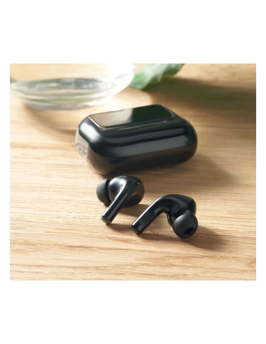 SILENCIO Ecouteurs TWS en ABS Couleurs : noir cadeau collaborateur premium