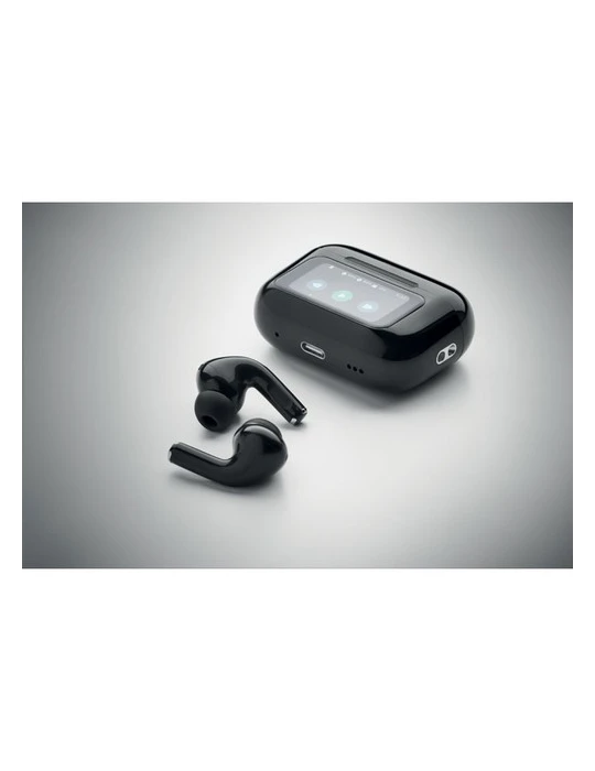 SILENCIO Ecouteurs TWS en ABS Couleurs : noir goodies entreprise design