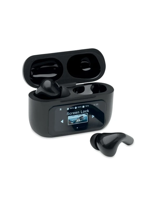 SILENCIO Ecouteurs TWS en ABS Couleurs : noir cadeau client original