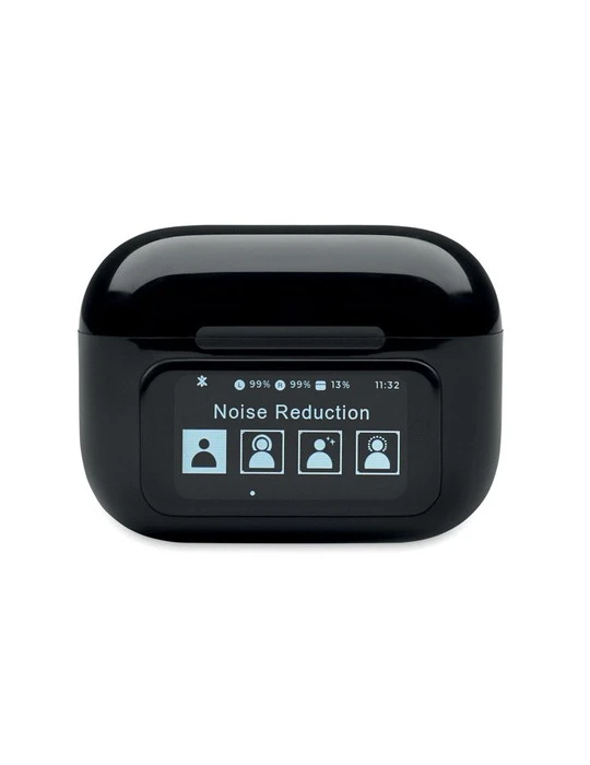 SILENCIO Ecouteurs TWS en ABS Couleurs : noir goodies personnalisé en stock