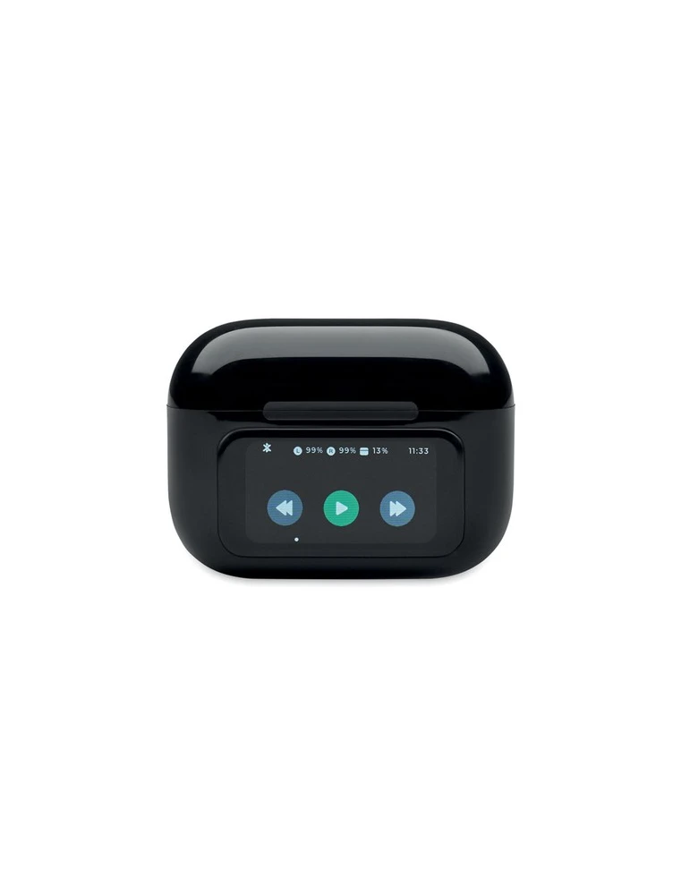 SILENCIO Ecouteurs TWS en ABS Couleurs : noir personnalisation sur mesure