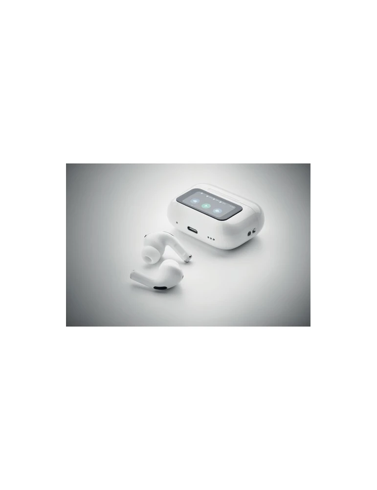 SILENCIO Ecouteurs TWS en ABS Couleurs : blanc objet promotionnel éco-responsable