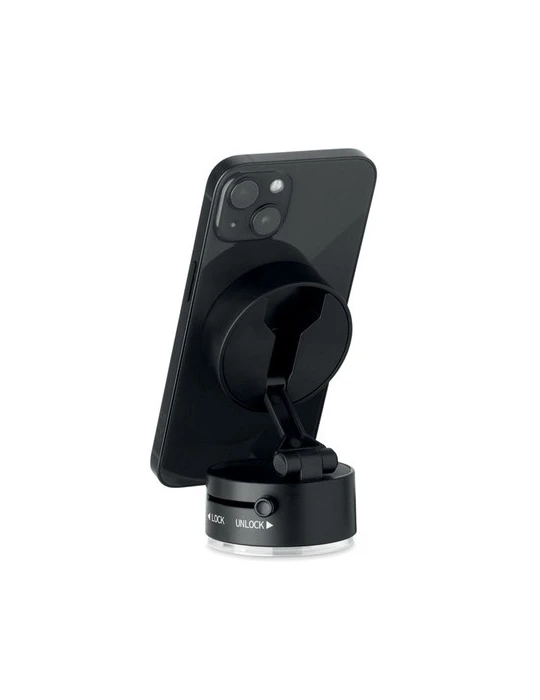 MAGPHONE Support magnétique téléphone Matières : ABS Couleurs : noir objet promotionnel éco-responsable