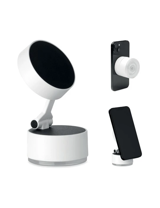MAGPHONE Support magnétique téléphone Matières : ABS Couleurs : blanc personnalisable avec votre logo