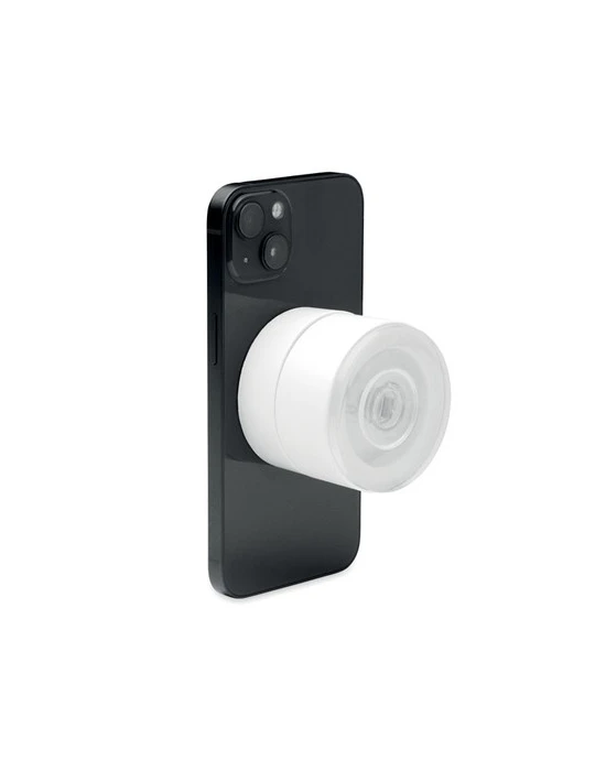 MAGPHONE Support magnétique téléphone Matières : ABS Couleurs : blanc personnalisable avec votre logo