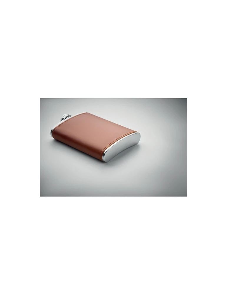 SLIMMY Flasque 200 ml Couleurs : marron marquage laser ultra précis