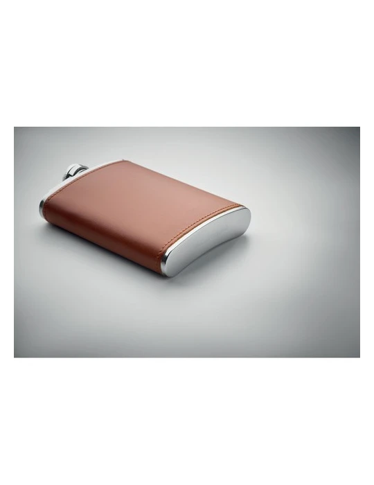 SLIMMY Flasque 200 ml Couleurs : marron marquage laser ultra précis