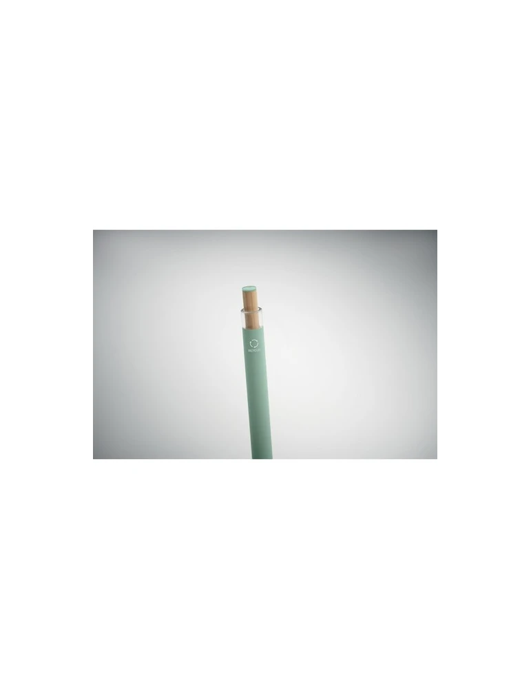 BERGAMO ++ Stylo en aluminium recyclé Couleurs : vert menthe goodies publicitaire durable