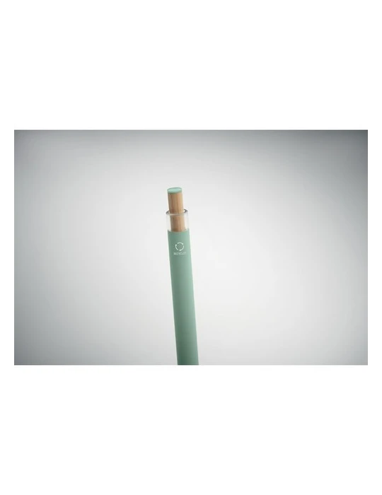 BERGAMO ++ Stylo en aluminium recyclé Couleurs : vert menthe goodies publicitaire durable