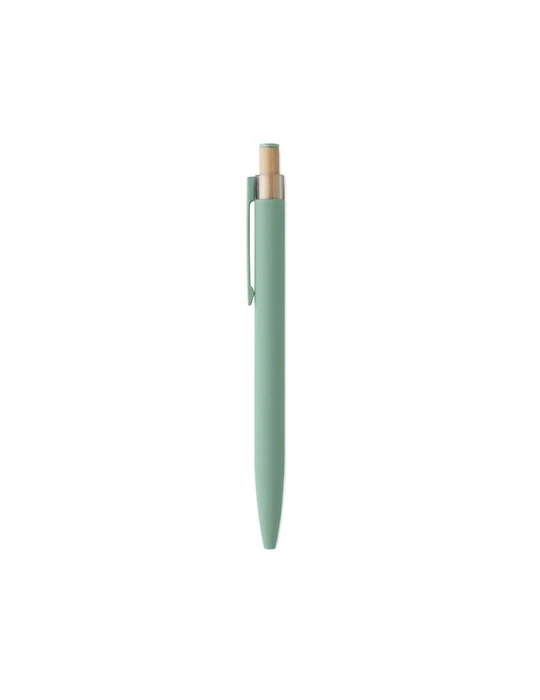 BERGAMO ++ Stylo en aluminium recyclé Couleurs : vert menthe personnalisation sur mesure