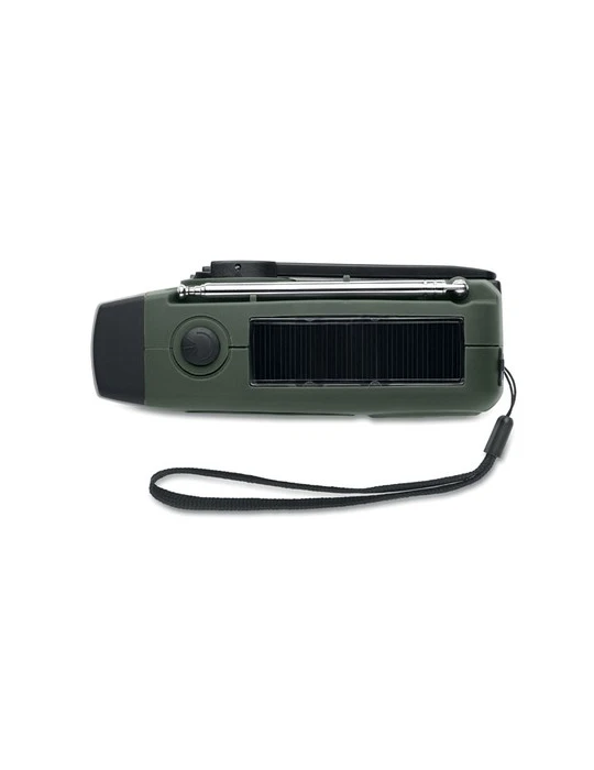ONDA Radio portable avec torche LED Matières : ABS Couleurs : vert foncé cadeau affaires élégant