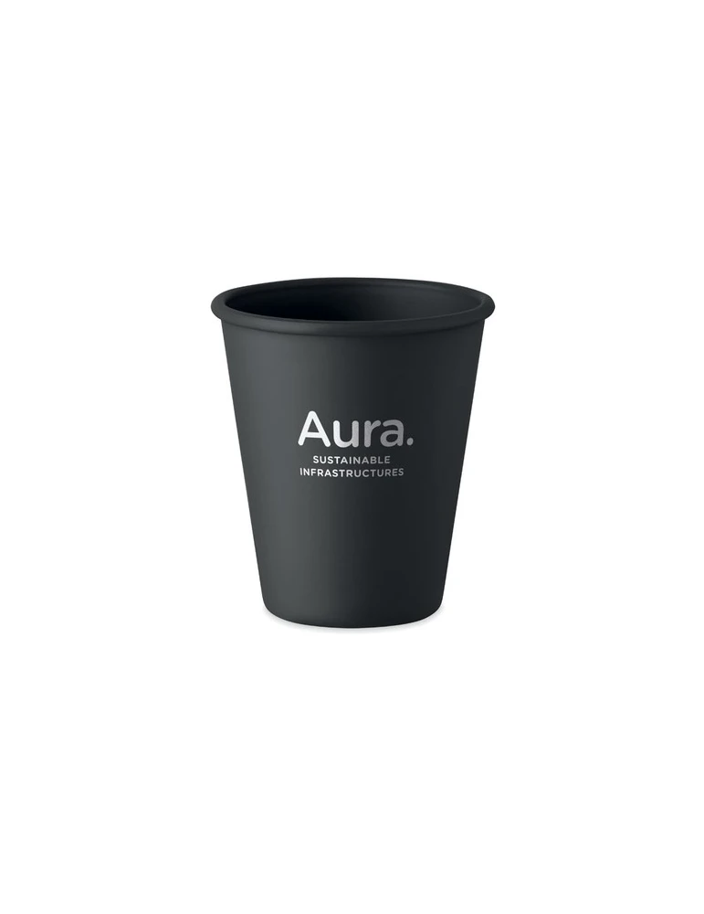 CUPFUL Gobelet en PLA simple paroi Couleurs : noir objet promotionnel éco-responsable