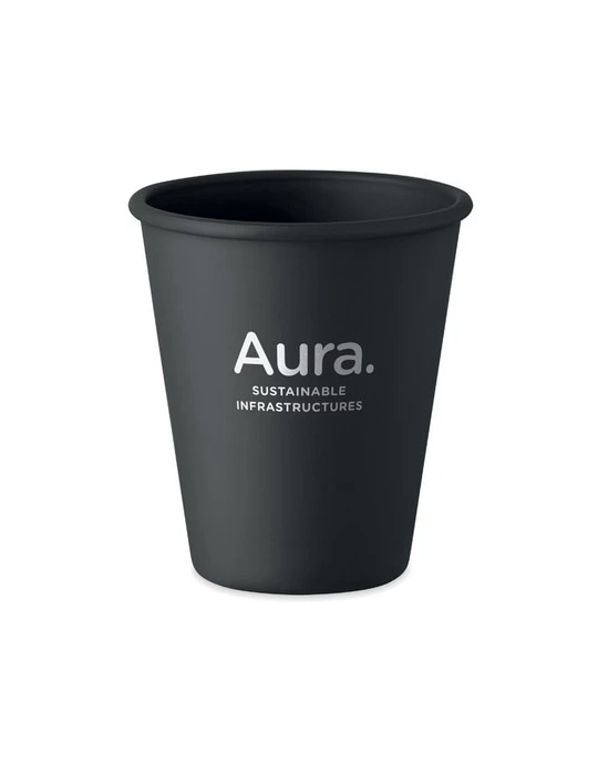 CUPFUL Gobelet en PLA simple paroi Couleurs : noir objet promotionnel éco-responsable