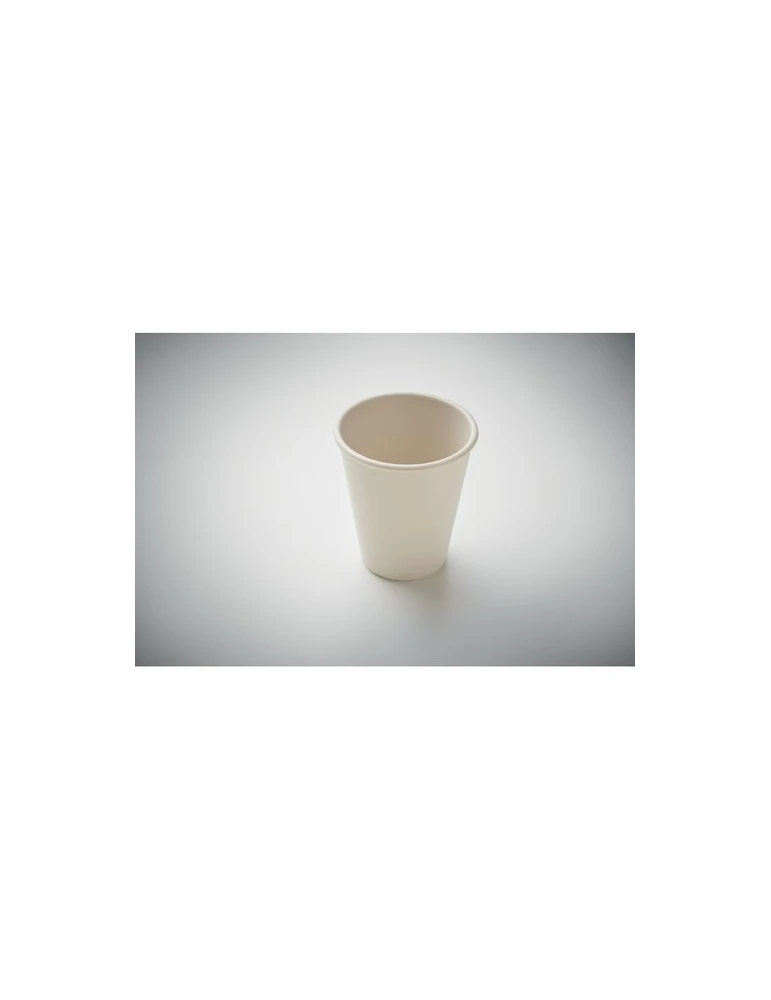 CUPFUL Gobelet en PLA simple paroi Couleurs : beige impression haute définition