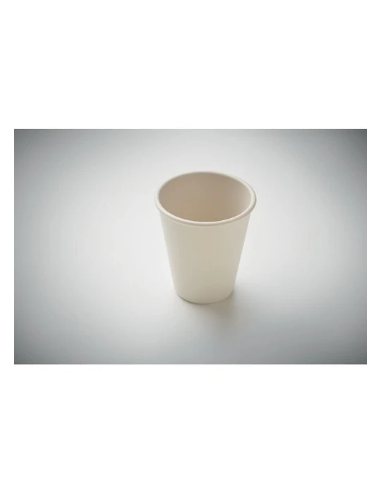 CUPFUL Gobelet en PLA simple paroi Couleurs : beige impression haute définition