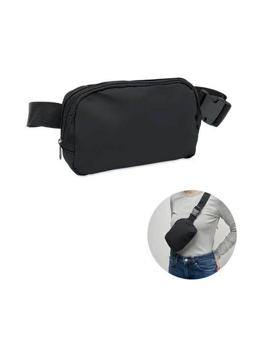 KOROVIN WAIST Sac banane en polyester 210D Couleurs : noir