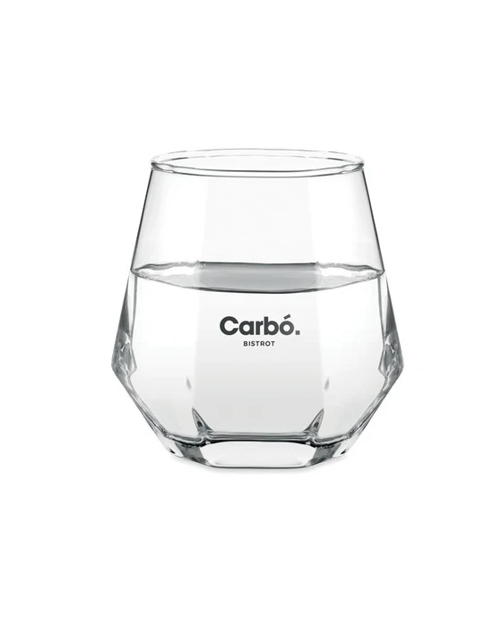 KIMBERO Verre biseauté 300 ml Couleurs : transparent personnalisable avec votre logo