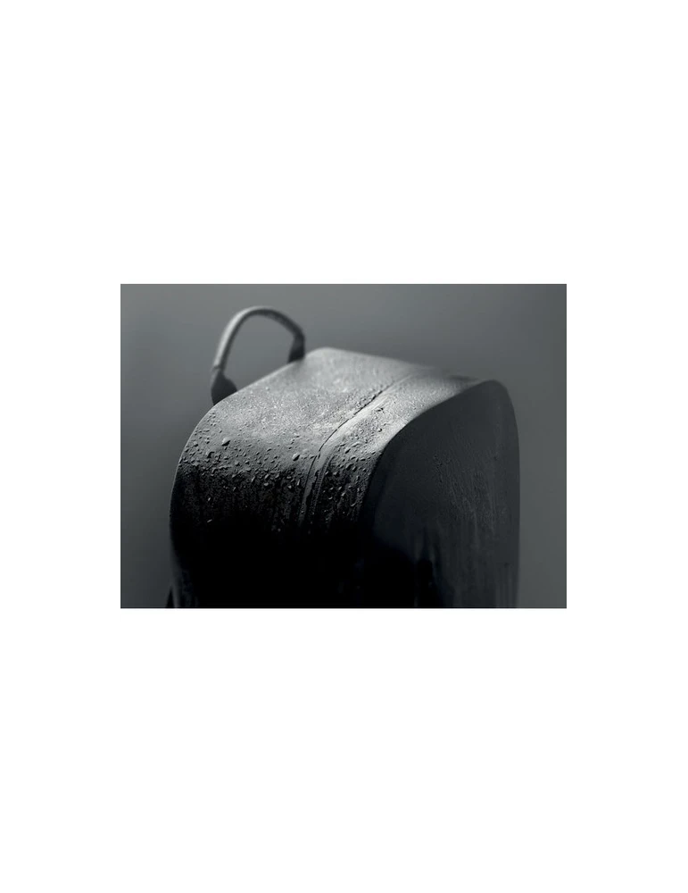 BRENNA Sac à dos ordinateur 300D RPET Couleurs : noir personnalisable avec votre logo