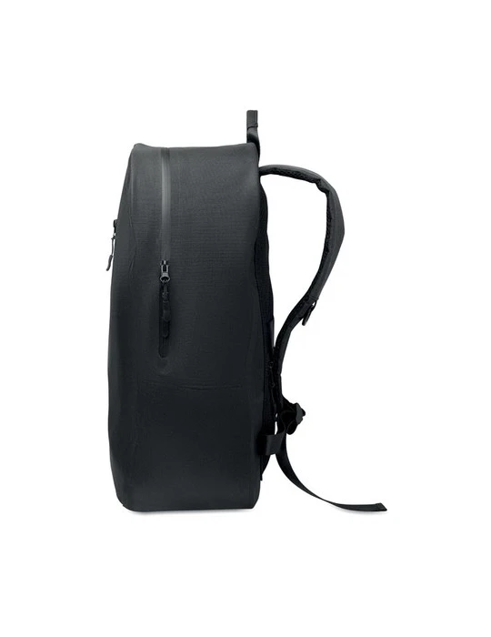 BRENNA Sac à dos ordinateur 300D RPET Couleurs : noir cadeau entreprise pas cher