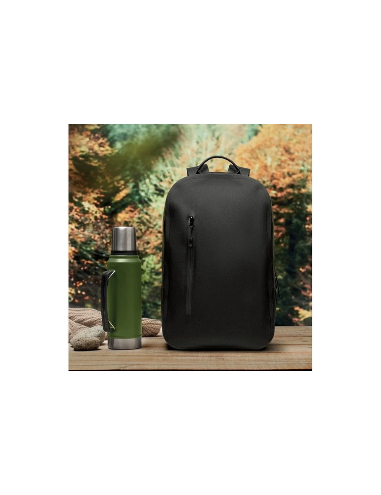 BRENNA Sac à dos ordinateur 300D RPET Couleurs : noir impression haute définition