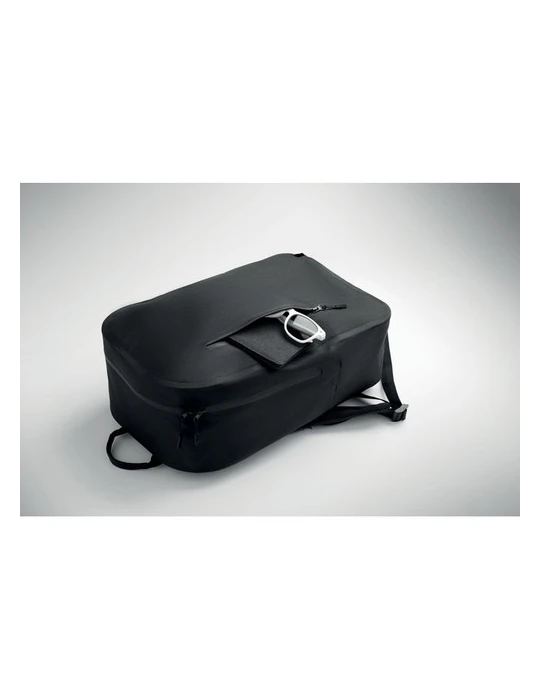 BRENNA Sac à dos ordinateur 300D RPET Couleurs : noir accessoire événementiel unique