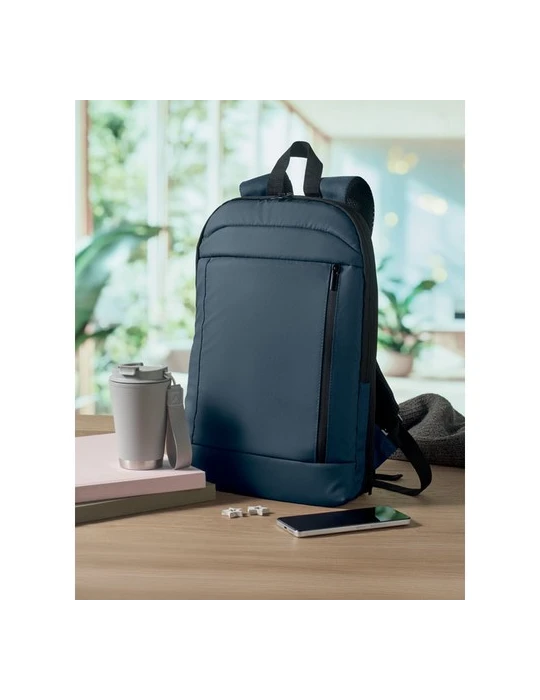 XPANDA Sac à dos extensible 600D RPET Couleurs : bleu objet promotionnel éco-responsable