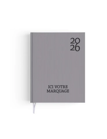 AGENDA EMBOITE HARMONIE 2026 - MINI 90 x 165 mm - COUVERTURE KAKI AVEC PELLICULAGE SOFT TOUCH - SANS MARQUAGE 2