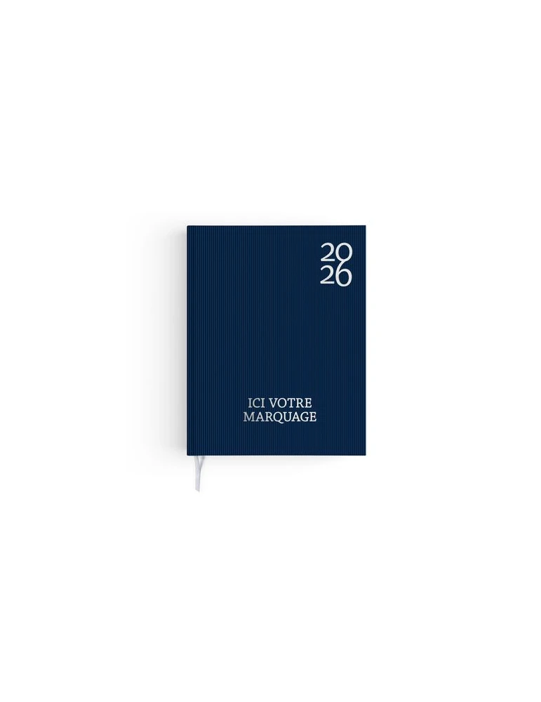 AGENDA EMBOITE HARMONIE 2026 - MINI 90 x 165 mm - COUVERTURE KAKI AVEC PELLICULAGE SOFT TOUCH - SANS MARQUAGE