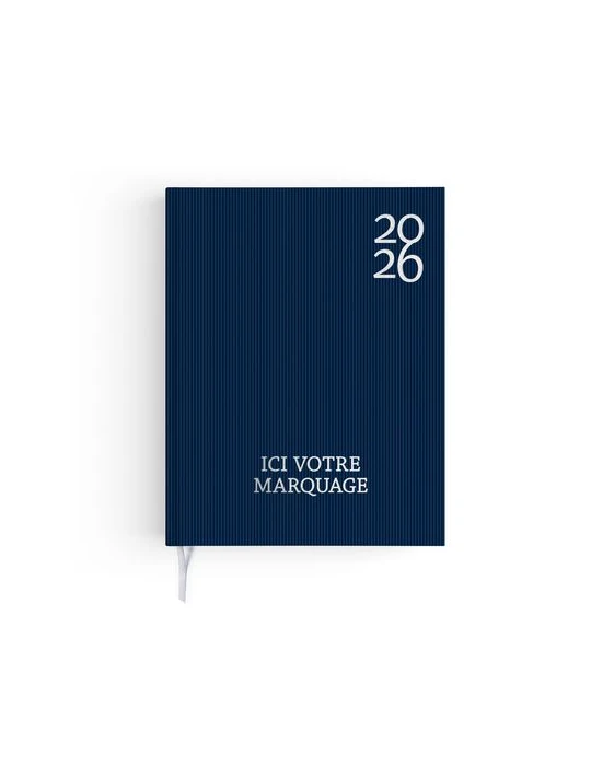 AGENDA EMBOITE HARMONIE 2026 - MINI 90 x 165 mm - COUVERTURE KAKI AVEC PELLICULAGE SOFT TOUCH - SANS MARQUAGE