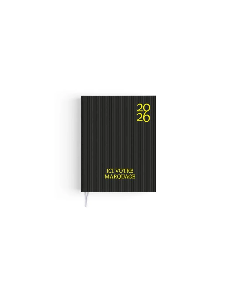 AGENDA EMBOITE HARMONIE 2026 - MINI 90 x 165 mm - COUVERTURE KAKI AVEC PELLICULAGE SOFT TOUCH - SANS MARQUAGE