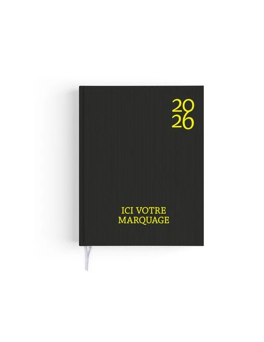 AGENDA EMBOITE HARMONIE 2026 - MINI 90 x 165 mm - COUVERTURE KAKI AVEC PELLICULAGE SOFT TOUCH - SANS MARQUAGE