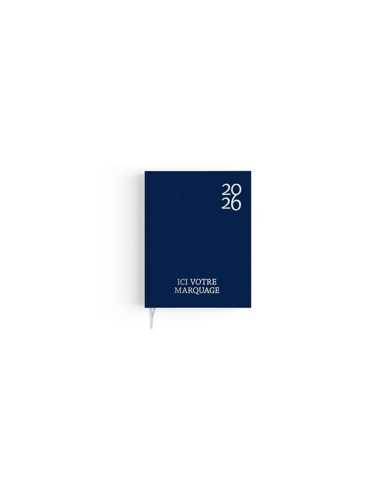 AGENDA EMBOITE HARMONIE 2026 - MINI 90 x 165 mm - COUVERTURE KAKI AVEC PELLICULAGE SOFT TOUCH - SANS MARQUAGE