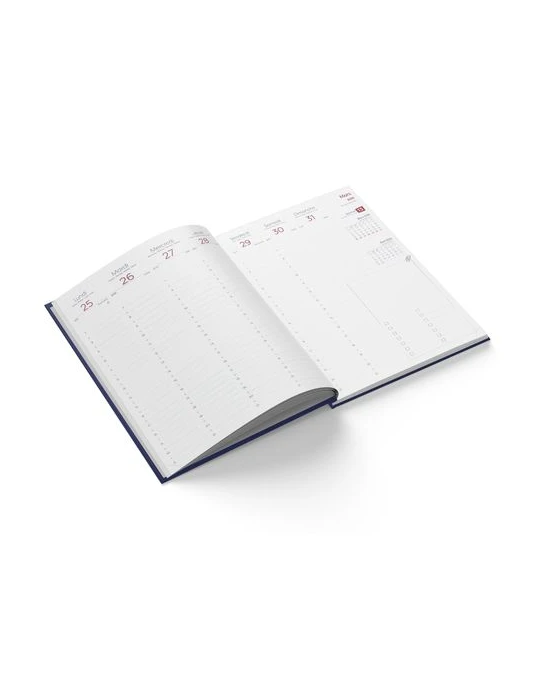 AGENDA EMBOITE HARMONIE 2026 - MINI 90 x 165 mm - COUVERTURE KAKI AVEC PELLICULAGE SOFT TOUCH - SANS MARQUAGE
