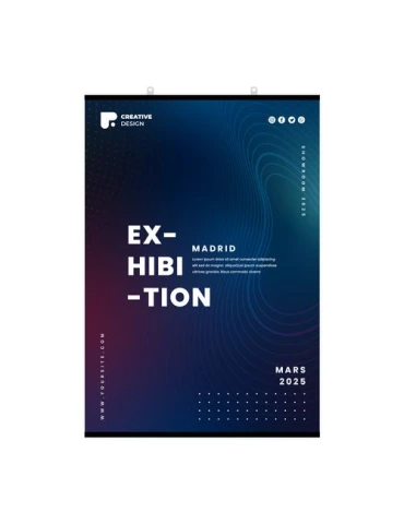 AFFICHES - XXL 500 x 700 mm - IMPRESSION QUADRI RECTO SEUL - PAPIER 135G SATIMAT - AVEC DECOUPE