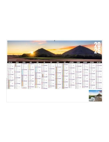 LIBRE CHOIX NORDISTE 2026 - MAXI 650 x 405 mm - LEGER 400G - DOS CUISINE - SANS MARQUAGE - 1 TROU EN TETE
