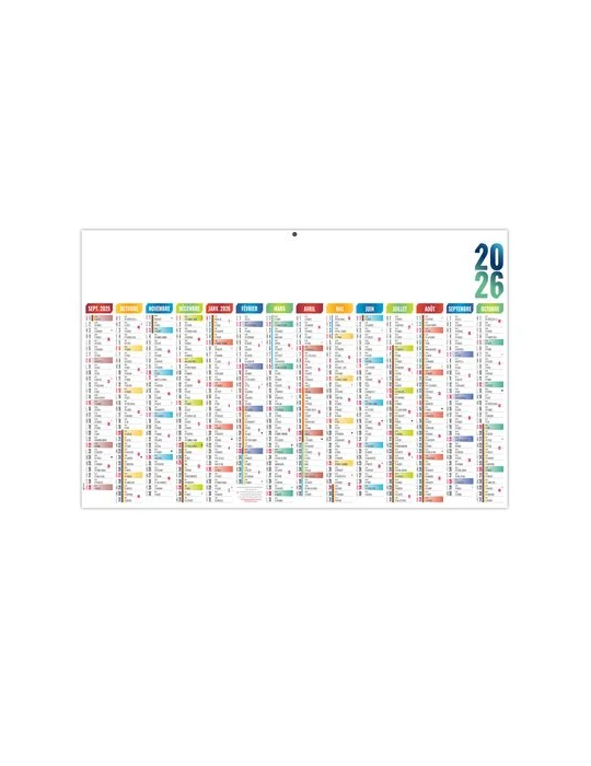 SCO-CASIMIR 2026 - MAXI 650 x 405 mm - LEGER 400G - DOS URGENCE - SANS MARQUAGE - 1 TROU EN TETE
