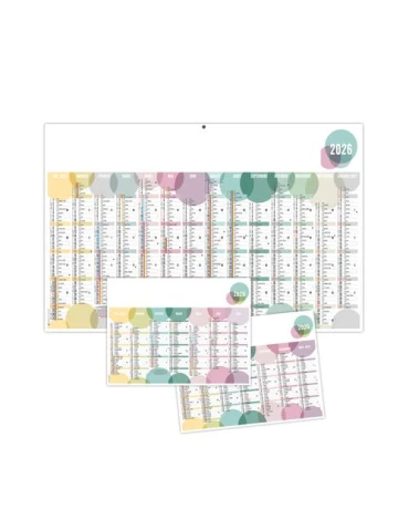 BULLES 2026 - MAXI 650 x 405 mm - LEGER 400G - DOS FRANCE ROUTIERE - SANS MARQUAGE - 1 TROU EN TETE