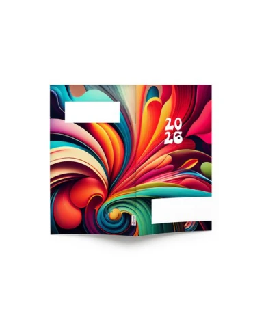 AGENDA ECO POCHE 2026 - THEME DECO-1 - 95 x 165 mm - QUINZAINIER 64 PAGES - COUVERTURE 380g QUADRI PAGES 1 ET 4 - PELLICULAGE BR 2