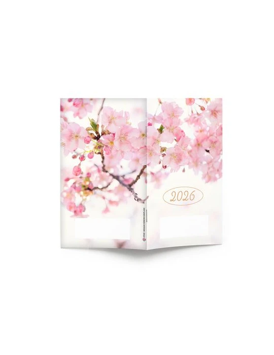 AGENDA ECO POCHE 2026 - THEME DECO-1 - 95 x 165 mm - QUINZAINIER 64 PAGES - COUVERTURE 380g QUADRI PAGES 1 ET 4 - PELLICULAGE BR